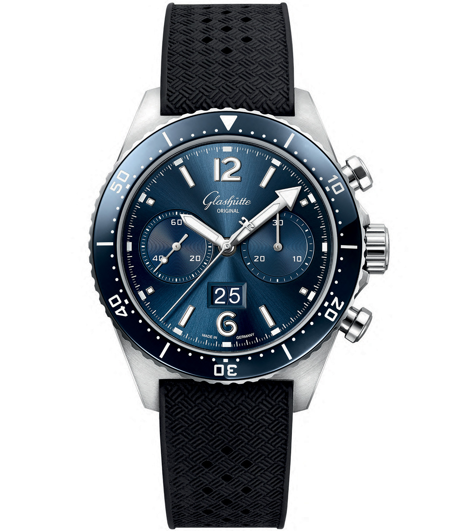 Glashutte SeaQ Chrono gumeni kais