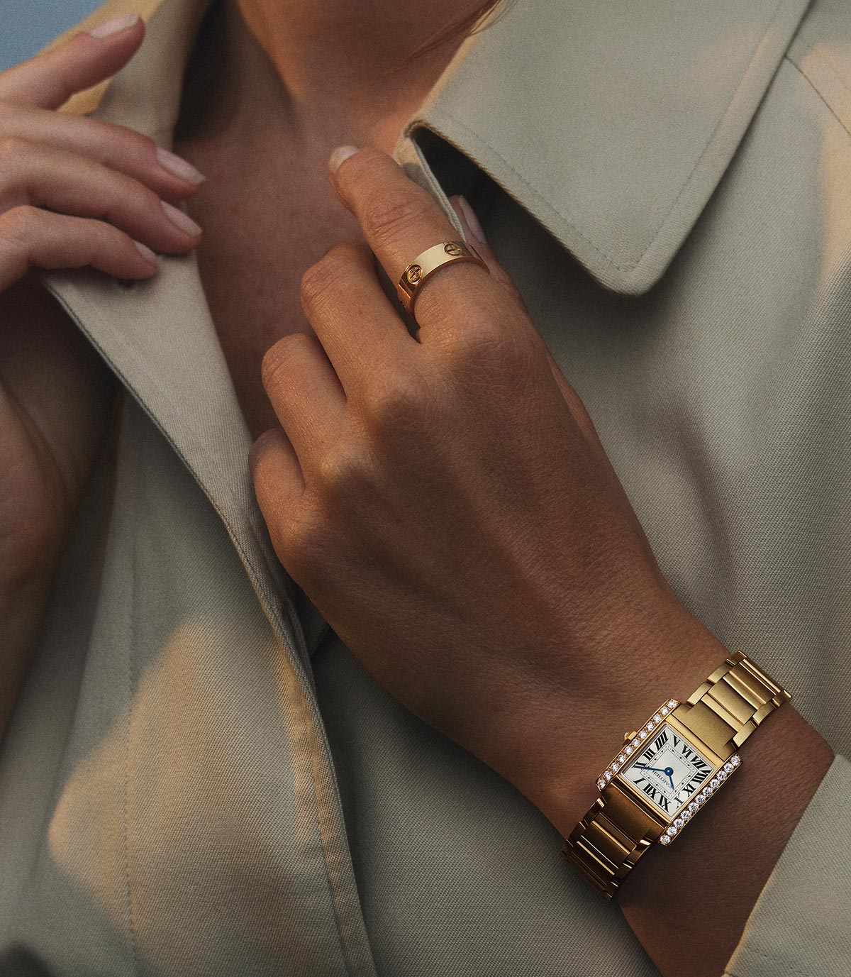Cartier Tank Francaise dama