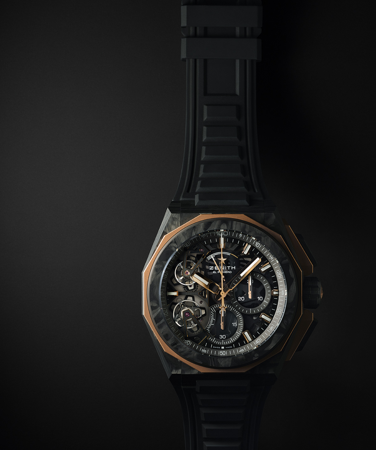 Zenith DEFY Extreme Double Tourbillon crna pozadina