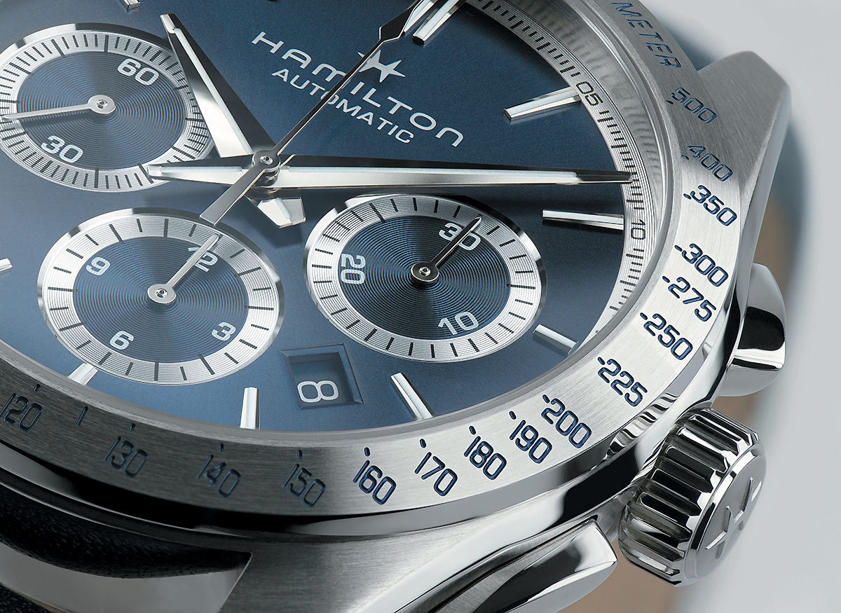 Hamilton Jazzmaster Performer Auto Chrono detalj