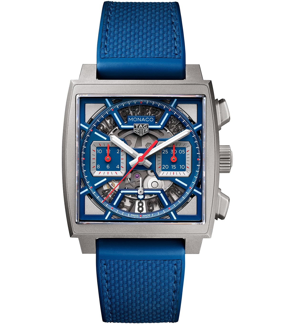 Tag Heuer Monaco plavi prednji kadar