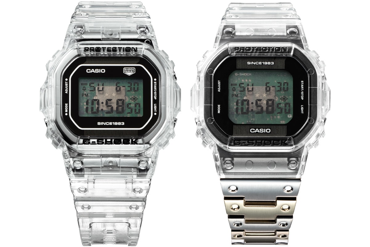 Casio G Shock Clear Remix DW 5040RX 7 DWE 5640RX 7