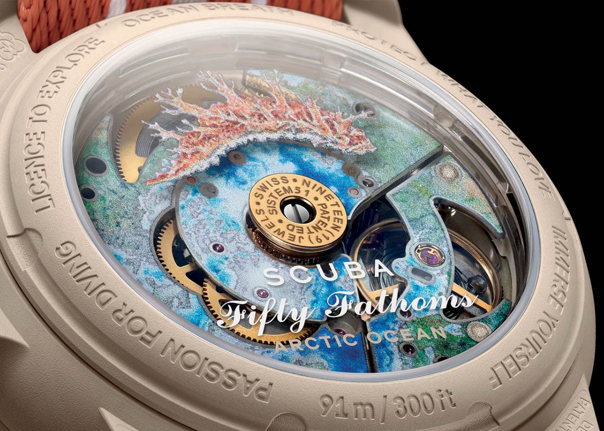 Blancpain Swatch Arctic pozadina