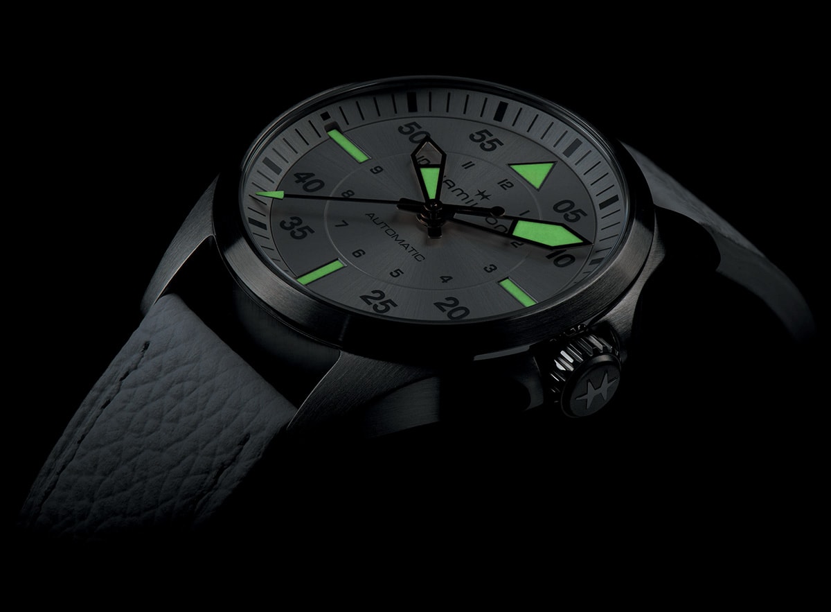 Hamilton Khaki Aviation Pilot luminova