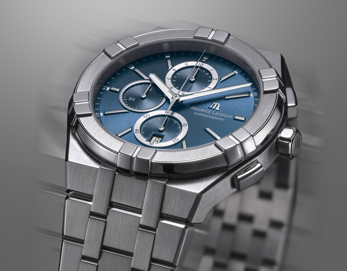 ML Aikon Quartz Chronograph detalji plavi