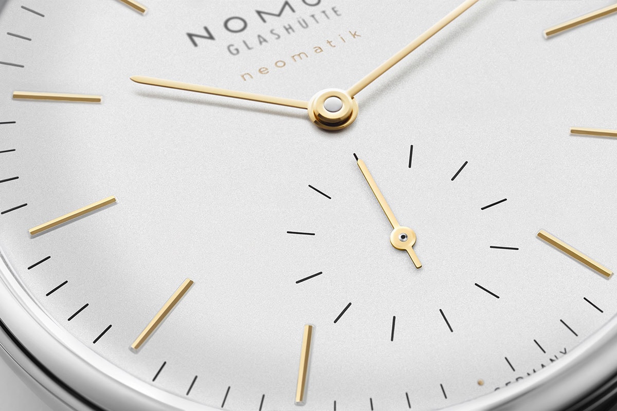 NOMOS Glashuette Orion neomatik dore detalji