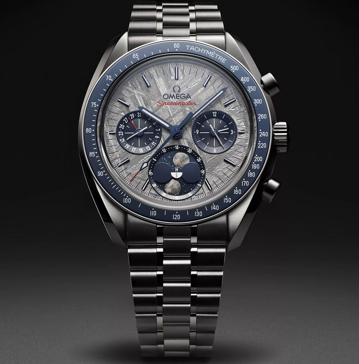 Omega Speedmaster Meteorite Silver prednji kadar 1