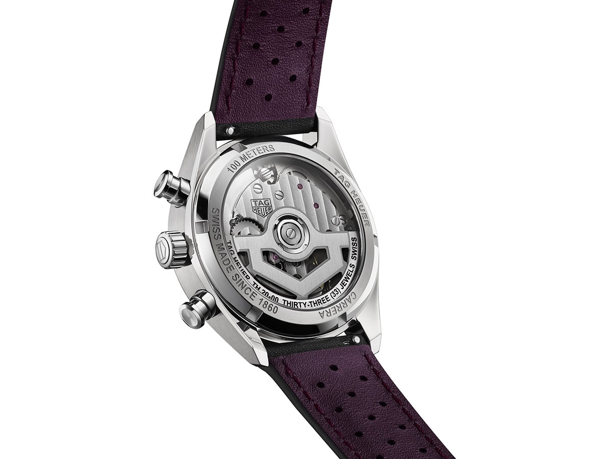 TAG HEUER Carrera Glassbox Purple ledja NOVO