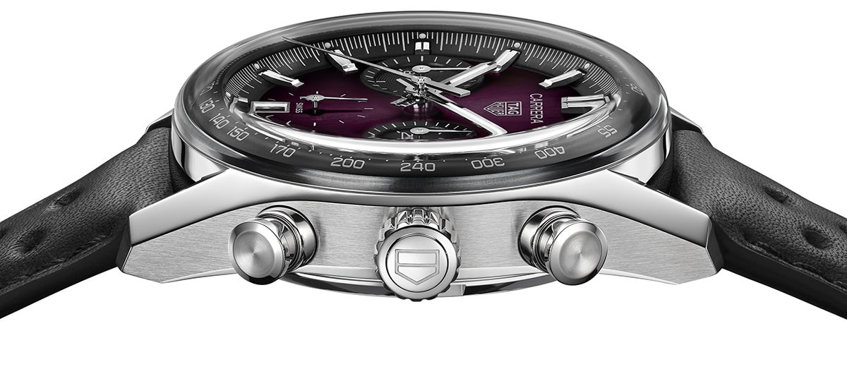 TAG HEUER Carrera Glassbox Purple profil NOVO