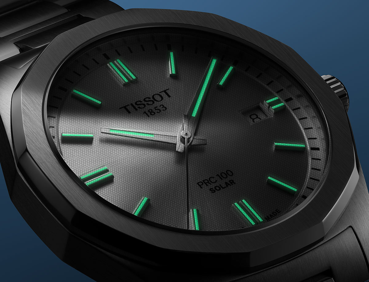 Tissot PRC 100 Solar luminacija