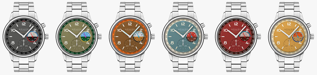 NOMOS Glashuette Club Sport neomatik Worldtimer Limited Edition svi