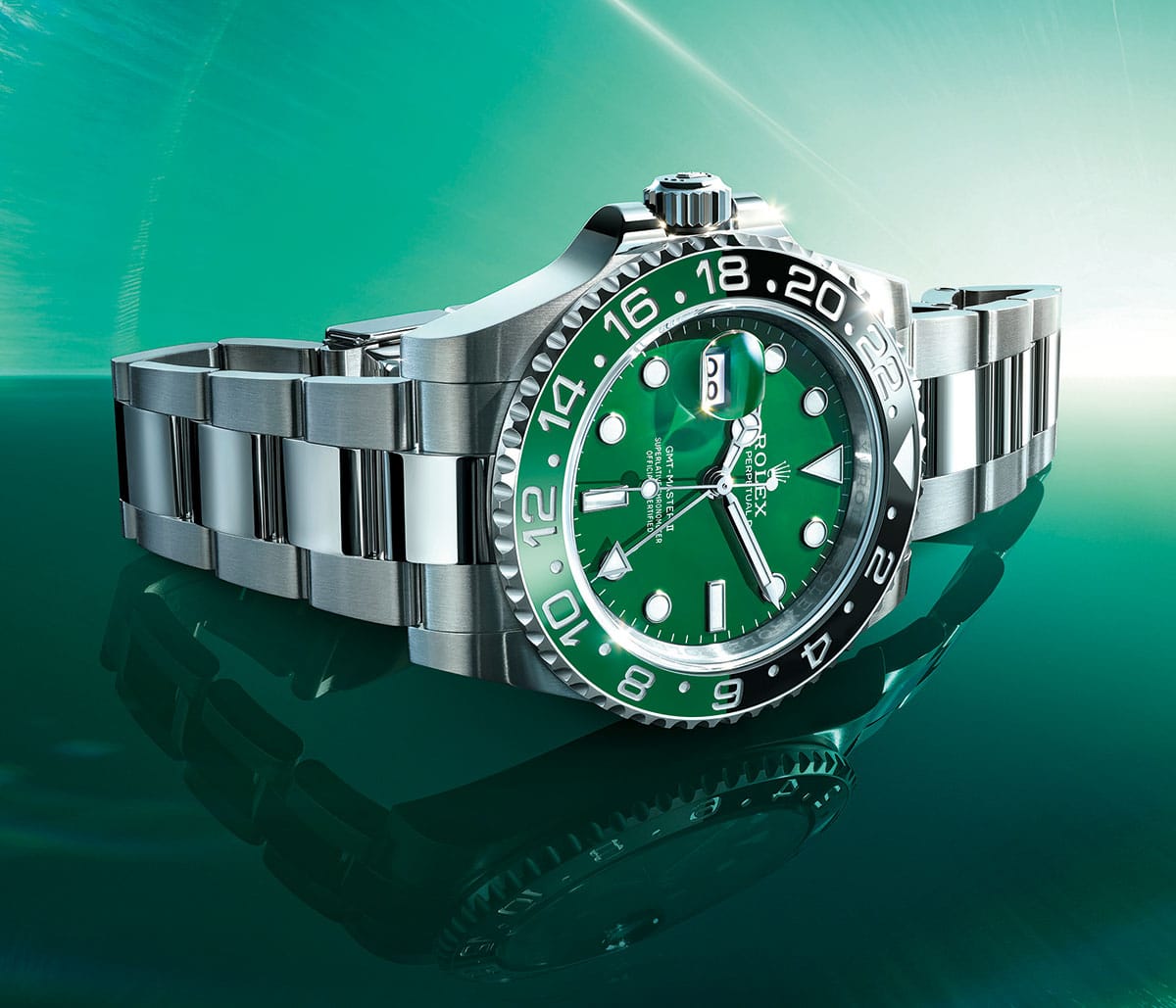 Rolex GMT 2 belo zlato