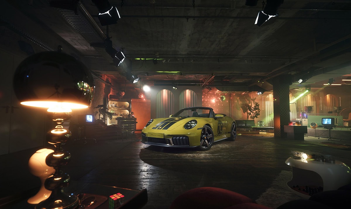 Porsche Design Chronograph ilustracija