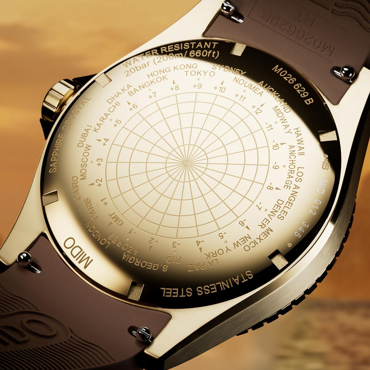 Mido Ocean Star PVD pozadina