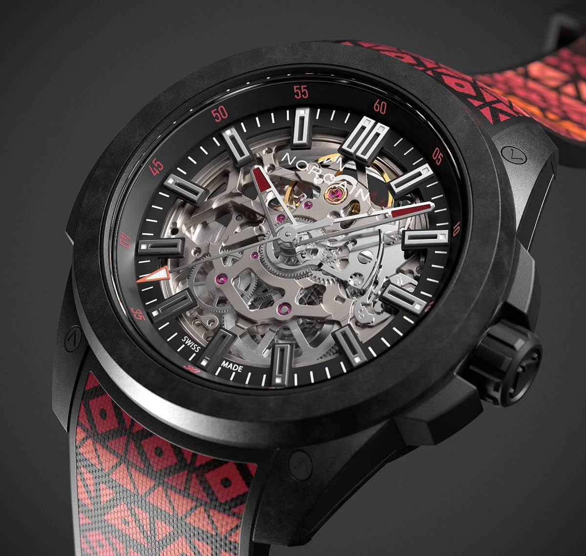 Norqain WildONE Skeleton 42mm Hakuna Mipaka cifer