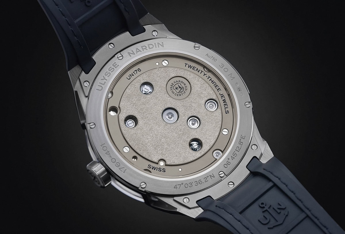 Ulysse Nardin Blast Free Wheel Maillechort pozadina