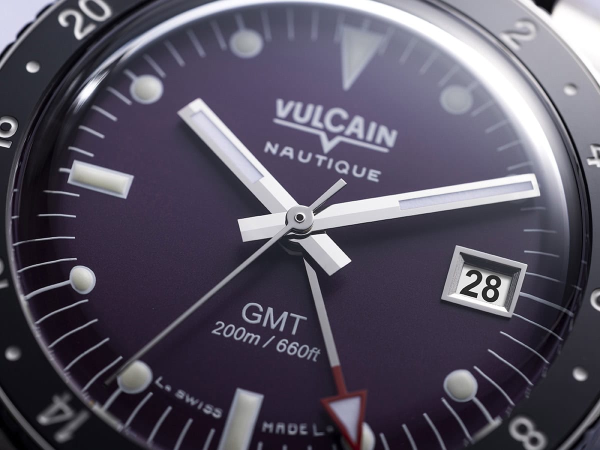 Vulcain Skindiver Nautique GMT Purple brojcanik