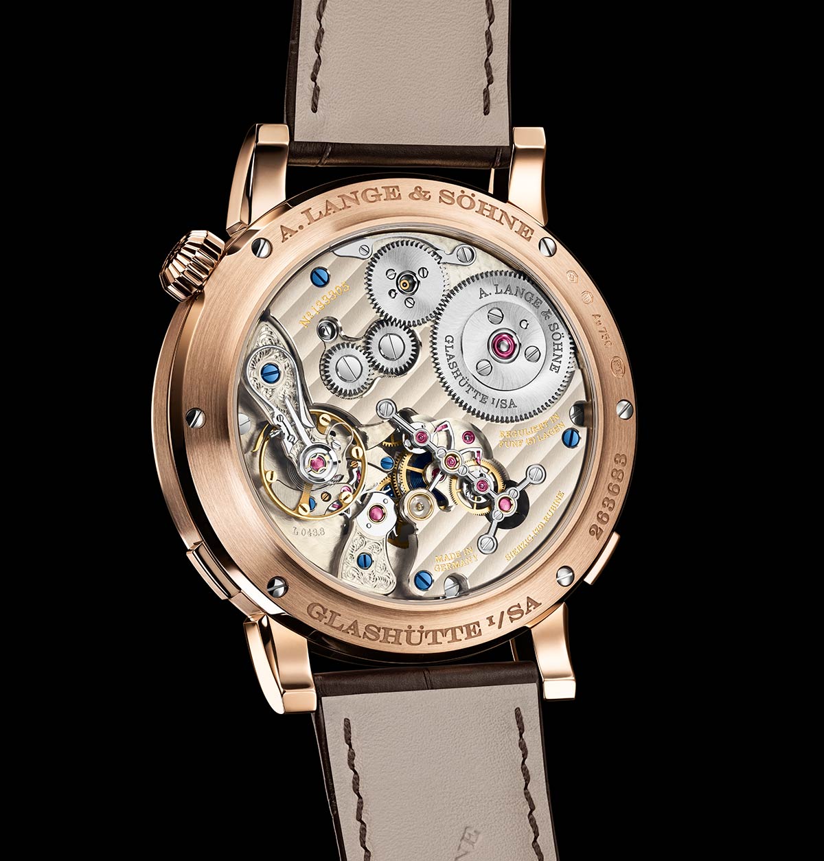 A. Lange Sohne Zeitwerk Date pozadina