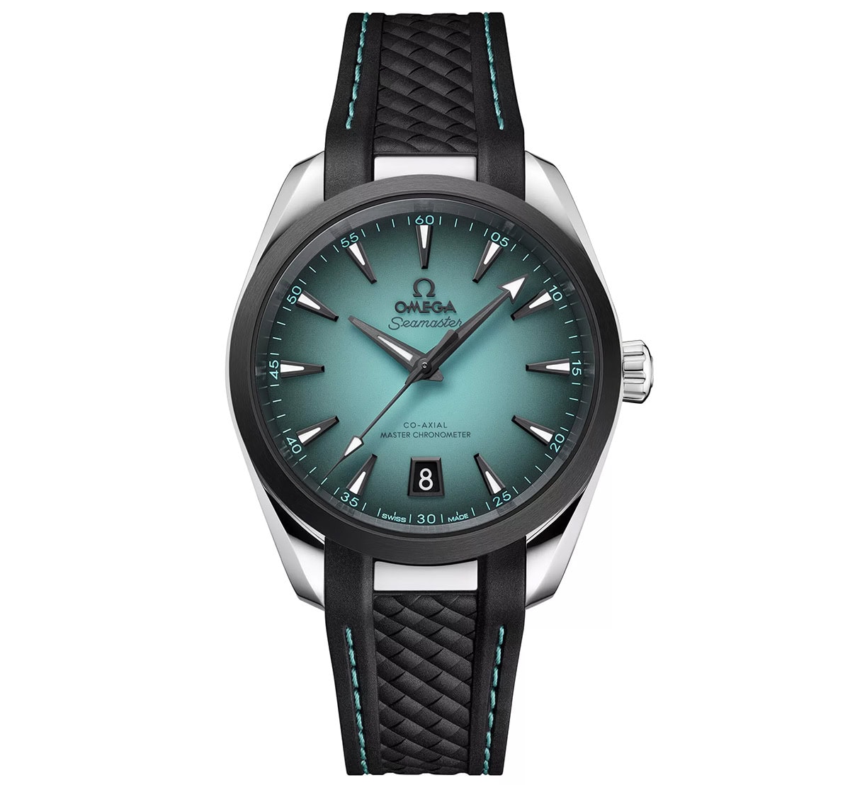 Omega Seamaster Aqua Terra 150 turquoise prednji kadar