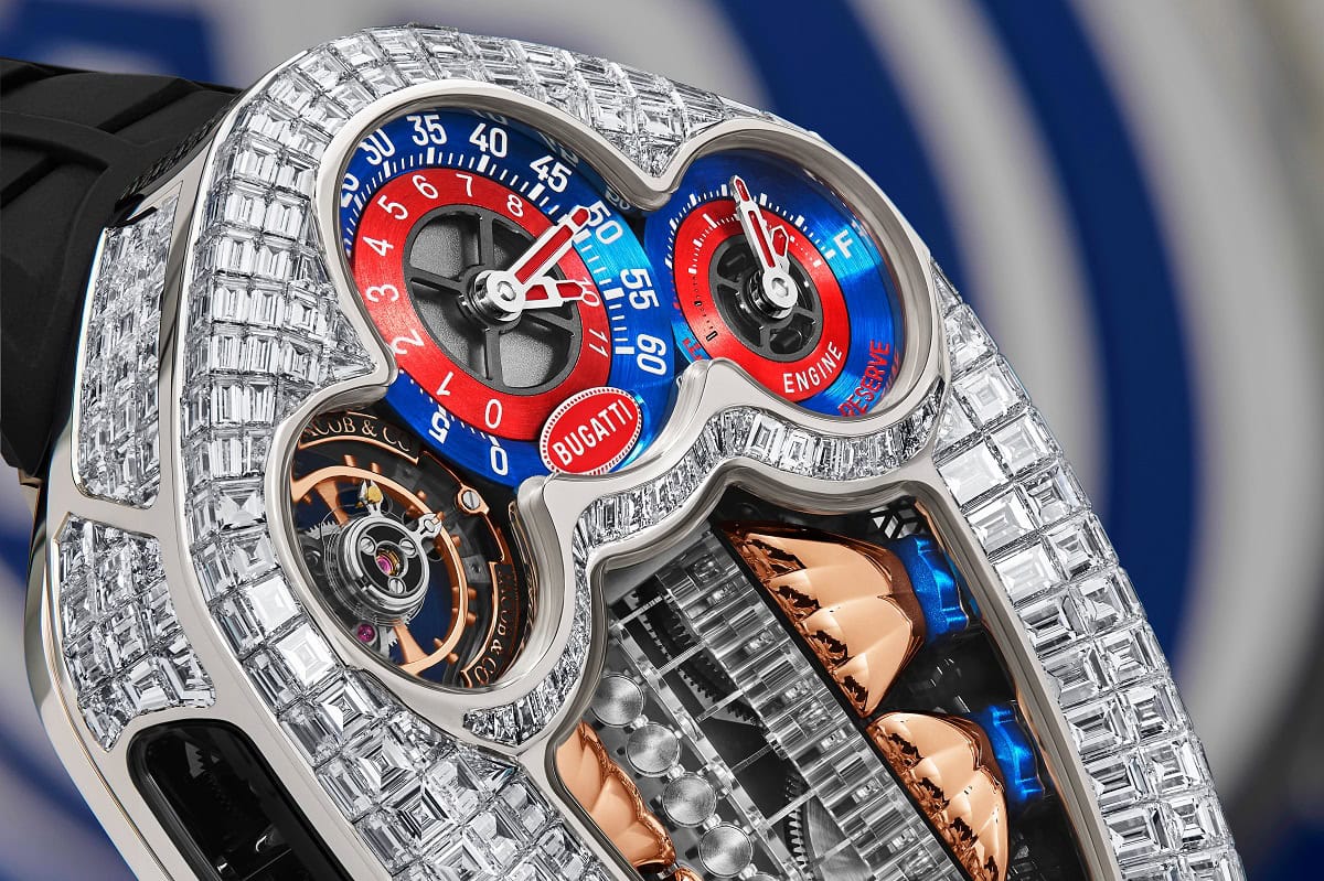 JC Bugatti Tourbillon Baguette detalji