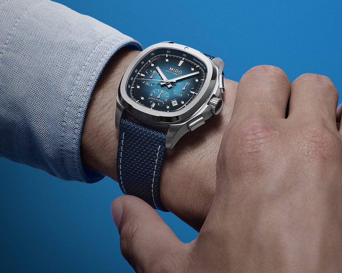 Mido Multifort TV Chronograph na ruci