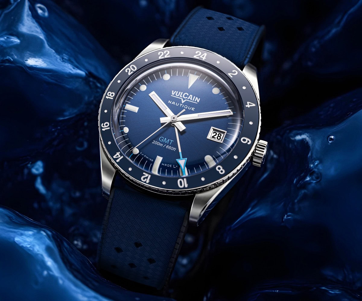 Vulcain Skindiver Nautique GMT lifestyle bezel