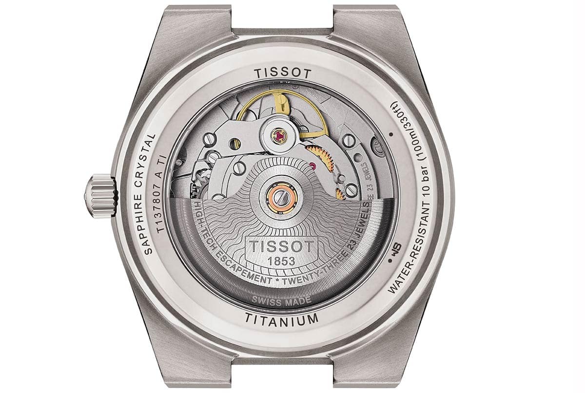 Tissot PRX Titanium pozadina